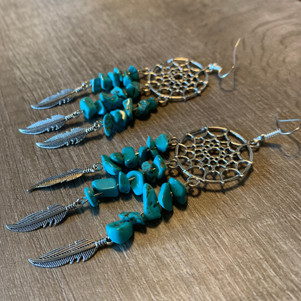 Dreamcatcher Chandelier Earrings